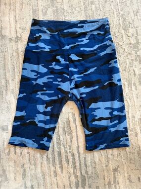 New Suzette collection Blue Camo Stretch Bike Shorts